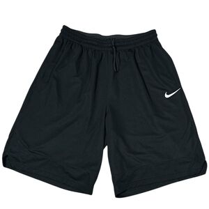 Nike Men’s Basketball Shorts Black Logo Drawstring Athletic XXL
